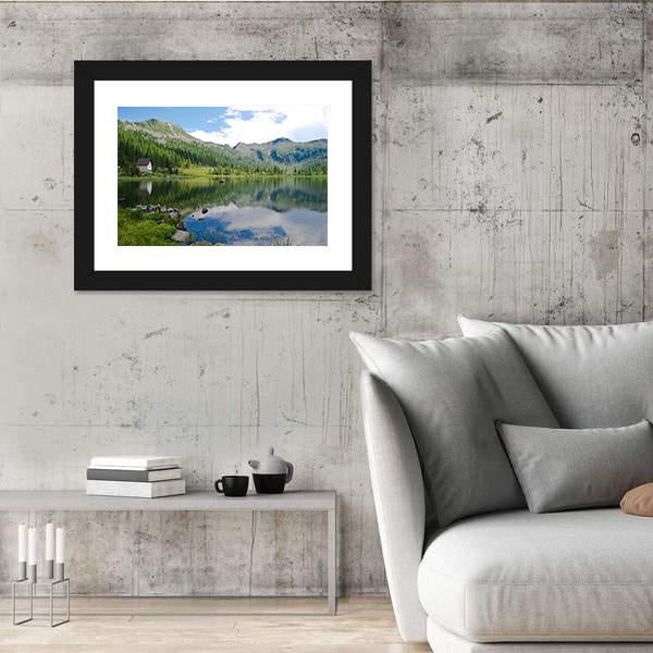 View Of S Giuliano Lake Canvas Wall Art-3 Horizontal-Gallery Wrap-25" x 16"-Tiaracle