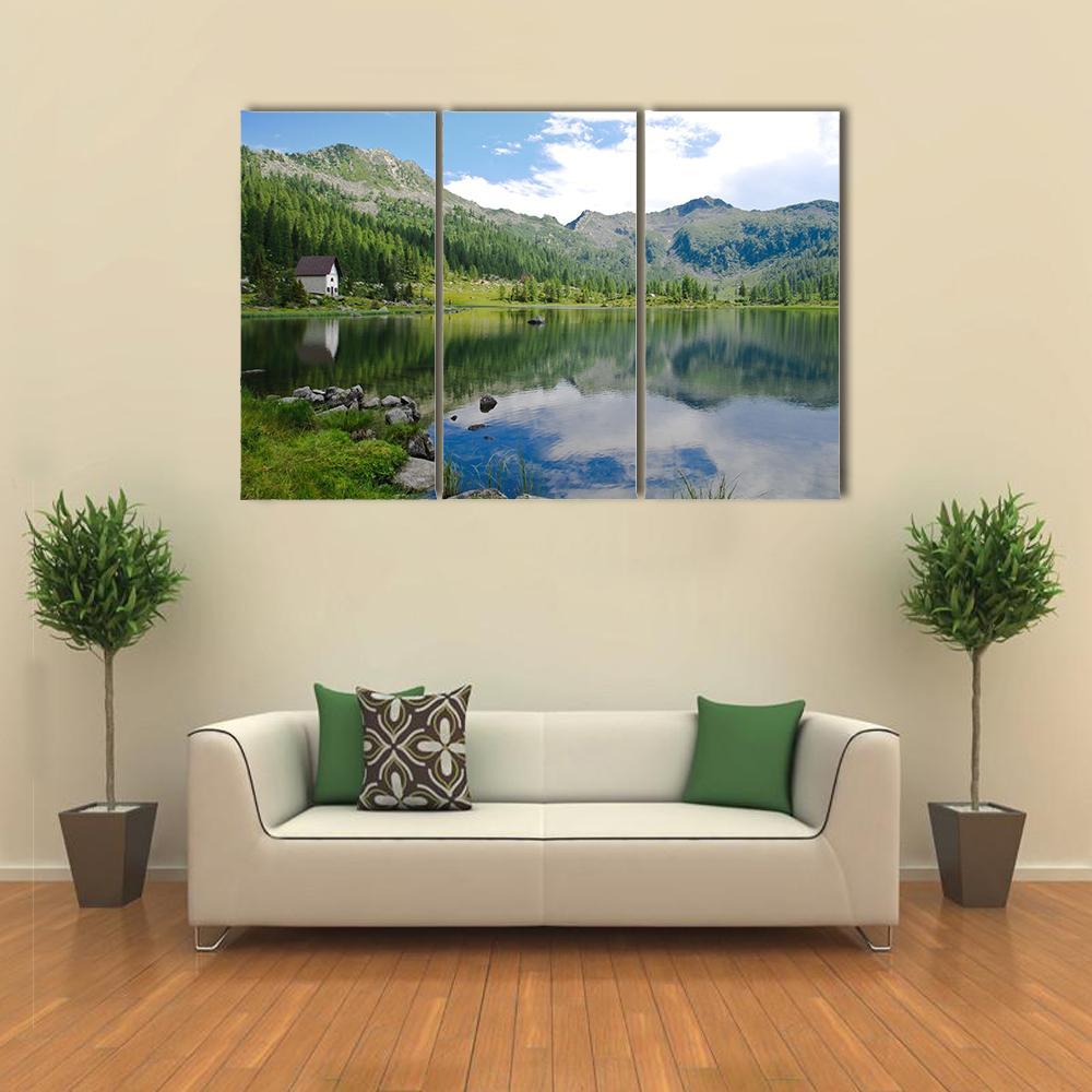View Of S Giuliano Lake Canvas Wall Art-3 Horizontal-Gallery Wrap-37" x 24"-Tiaracle