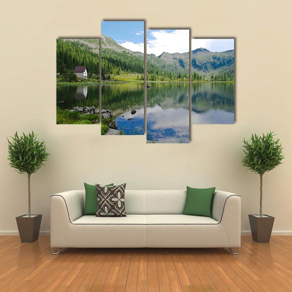 View Of S Giuliano Lake Canvas Wall Art-4 Pop-Gallery Wrap-50" x 32"-Tiaracle