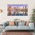 View Of San Diego Cityscape At Night Canvas Wall Art-5 Horizontal-Gallery Wrap-22" x 12"-Tiaracle