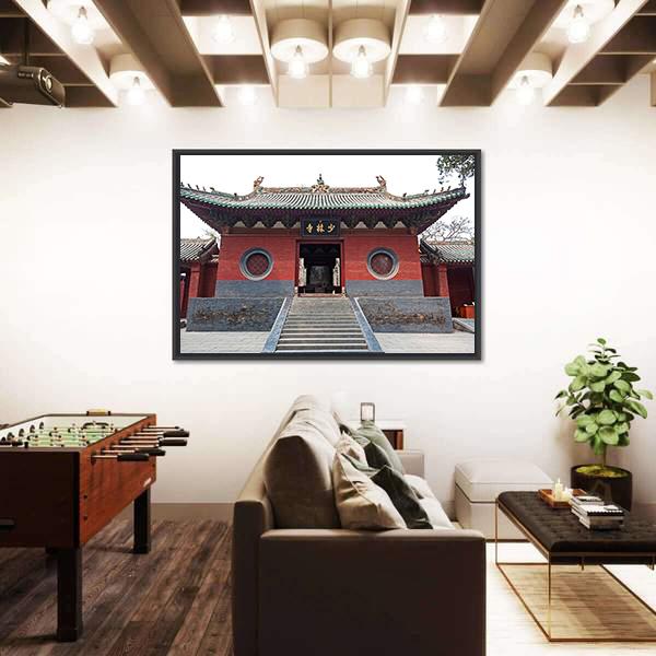 View Of Shaolin Temple In China Canvas Wall Art-5 Horizontal-Gallery Wrap-22" x 12"-Tiaracle