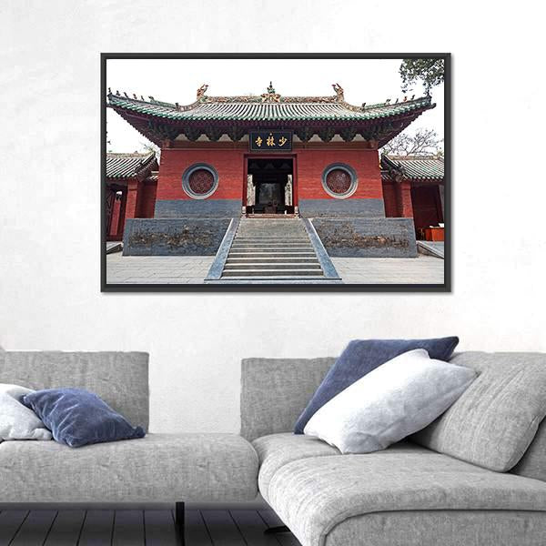 View Of Shaolin Temple In China Canvas Wall Art-5 Horizontal-Gallery Wrap-22" x 12"-Tiaracle