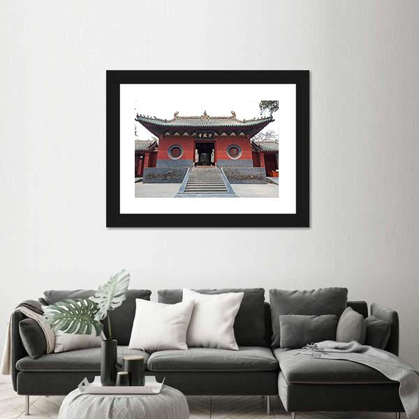 View Of Shaolin Temple In China Canvas Wall Art-5 Horizontal-Gallery Wrap-22" x 12"-Tiaracle