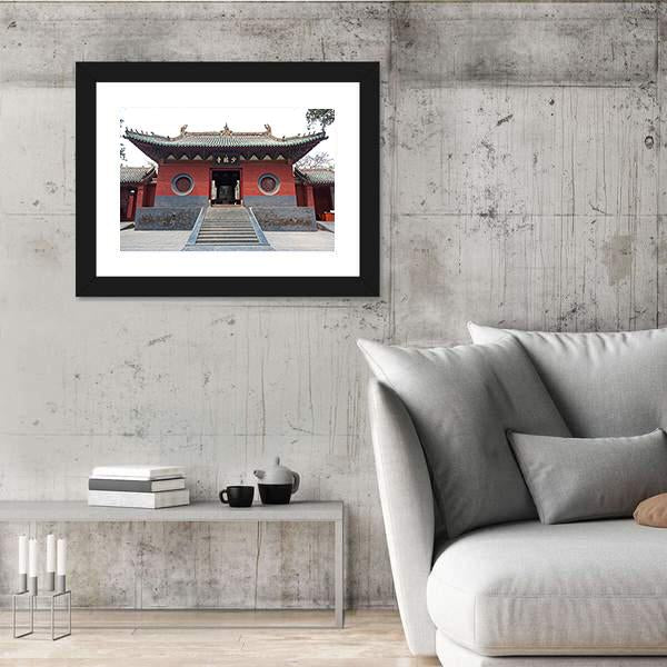 View Of Shaolin Temple In China Canvas Wall Art-3 Horizontal-Gallery Wrap-25" x 16"-Tiaracle