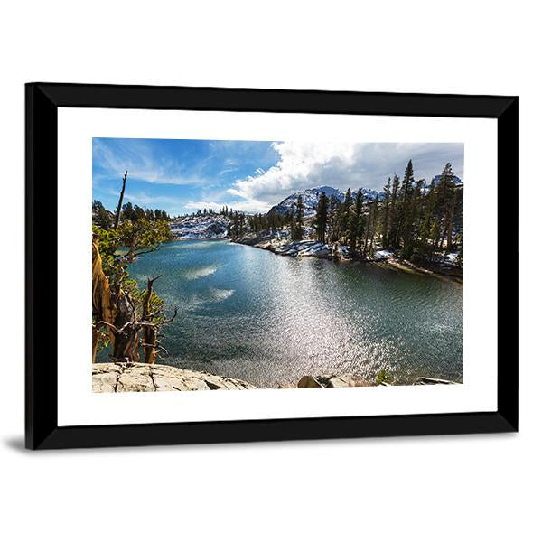 View Of Sierra Nevada Mountain Canvas Wall Art-3 Horizontal-Gallery Wrap-25" x 16"-Tiaracle