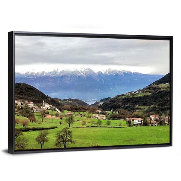 View Of South Tyrol Canvas Wall Art-3 Horizontal-Gallery Wrap-25" x 16"-Tiaracle