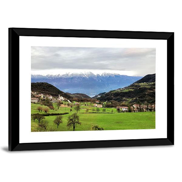 View Of South Tyrol Canvas Wall Art-3 Horizontal-Gallery Wrap-25" x 16"-Tiaracle
