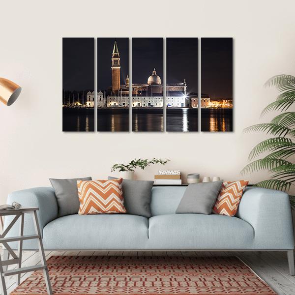 View Of St George's Church From Venice Canvas Wall Art-5 Horizontal-Gallery Wrap-22" x 12"-Tiaracle