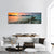 View Of Sunset At Lumut Lake In Malaysia Panoramic Canvas Wall Art-3 Piece-25" x 08"-Tiaracle