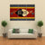 View Of Swaziland Grunge Flag Canvas Wall Art-3 Horizontal-Gallery Wrap-37" x 24"-Tiaracle