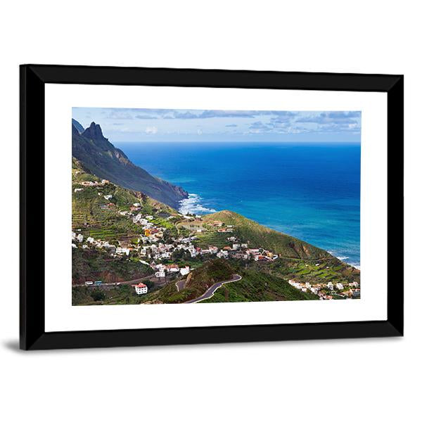 View Of Taganana Village In Spain Canvas Wall Art-3 Horizontal-Gallery Wrap-25" x 16"-Tiaracle