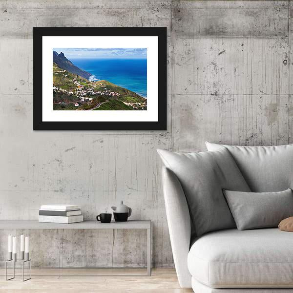 View Of Taganana Village In Spain Canvas Wall Art-3 Horizontal-Gallery Wrap-25" x 16"-Tiaracle