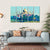 View Of Taj Mahal From Agra Fort Canvas Wall Art-5 Horizontal-Gallery Wrap-22" x 12"-Tiaracle