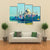 View Of Taj Mahal From Agra Fort Canvas Wall Art-4 Pop-Gallery Wrap-50" x 32"-Tiaracle