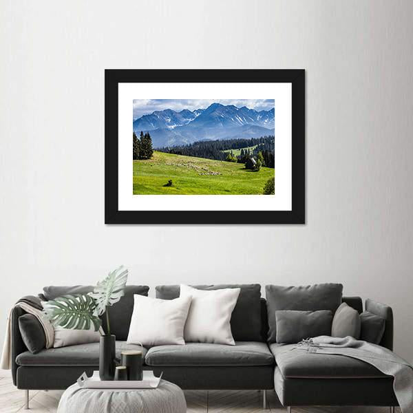View Of Tatra Mountains In Spring Canvas Wall Art-3 Horizontal-Gallery Wrap-25" x 16"-Tiaracle