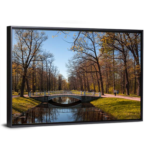 View Of The Alexander Park in Pushkin Canvas Wall Art-3 Horizontal-Gallery Wrap-25" x 16"-Tiaracle