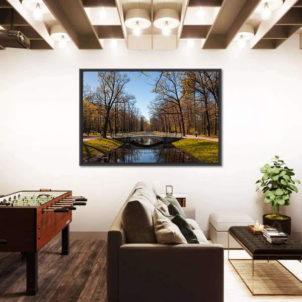 View Of The Alexander Park in Pushkin Canvas Wall Art-3 Horizontal-Gallery Wrap-25" x 16"-Tiaracle