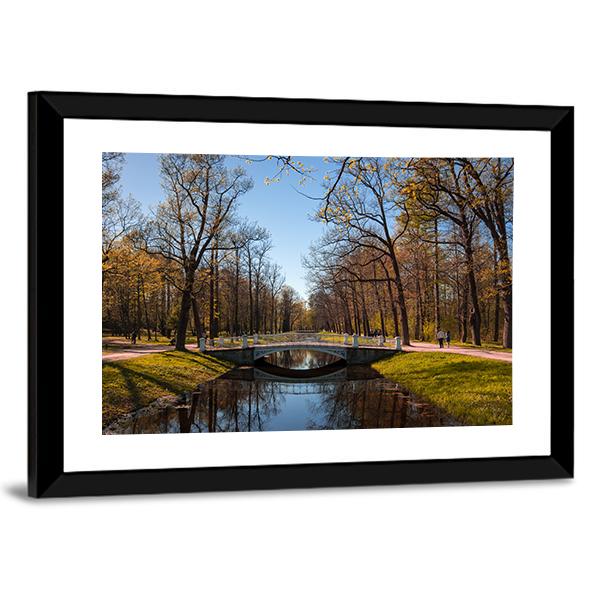 View Of The Alexander Park in Pushkin Canvas Wall Art-3 Horizontal-Gallery Wrap-25" x 16"-Tiaracle