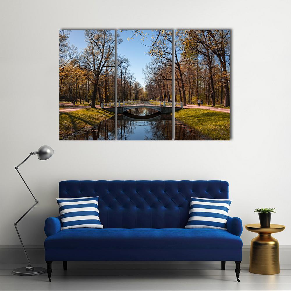 View Of The Alexander Park in Pushkin Canvas Wall Art-3 Horizontal-Gallery Wrap-37" x 24"-Tiaracle