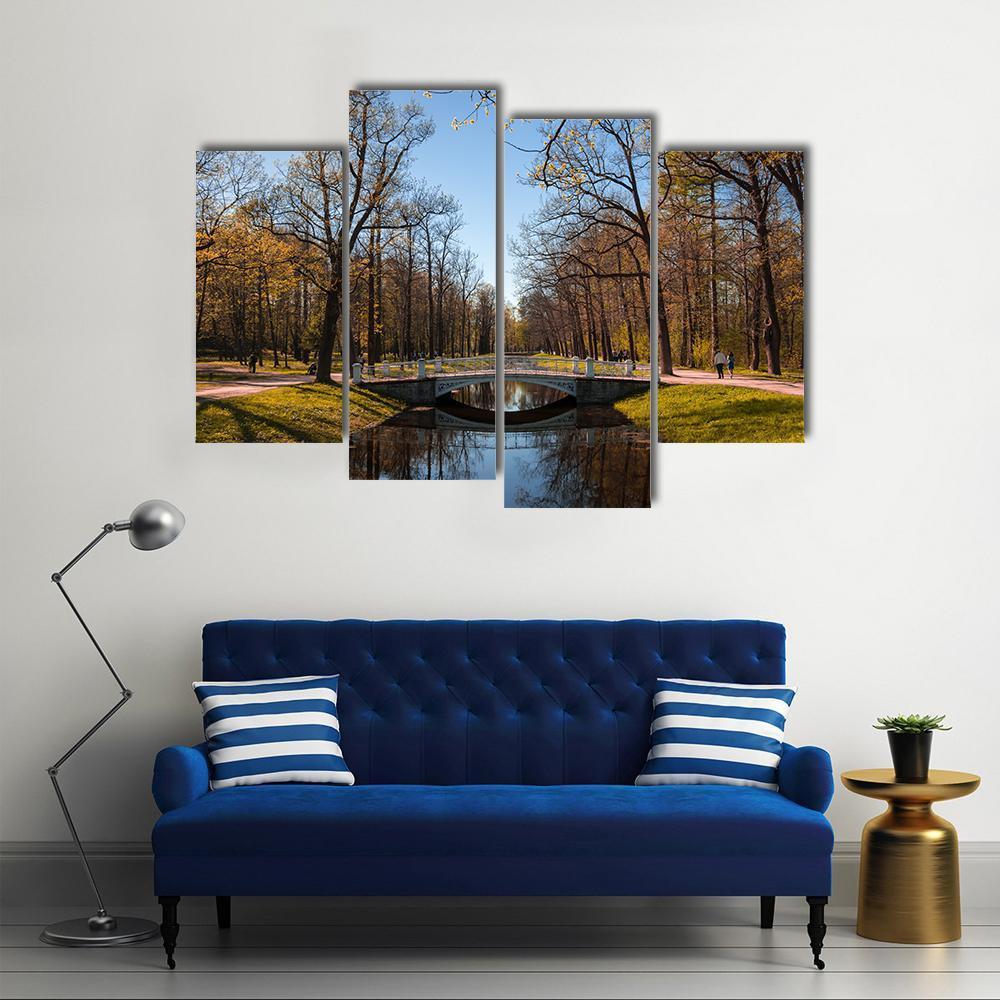 View Of The Alexander Park in Pushkin Canvas Wall Art-4 Pop-Gallery Wrap-50" x 32"-Tiaracle