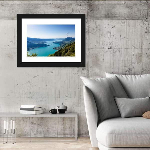 View Of The Annecy Lake Canvas Wall Art-5 Horizontal-Gallery Wrap-22" x 12"-Tiaracle