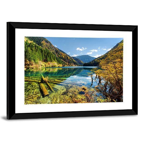 View Of The Arrow Bamboo Lake Canvas Wall Art-3 Horizontal-Gallery Wrap-25" x 16"-Tiaracle