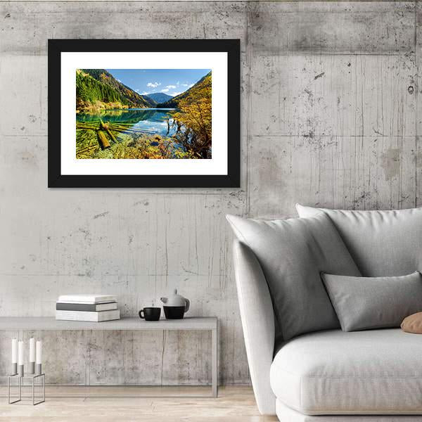 View Of The Arrow Bamboo Lake Canvas Wall Art-3 Horizontal-Gallery Wrap-25" x 16"-Tiaracle