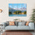 View Of The Azure Pond Champfer In Alpine Valley Canvas Wall Art-4 Horizontal-Gallery Wrap-34" x 24"-Tiaracle