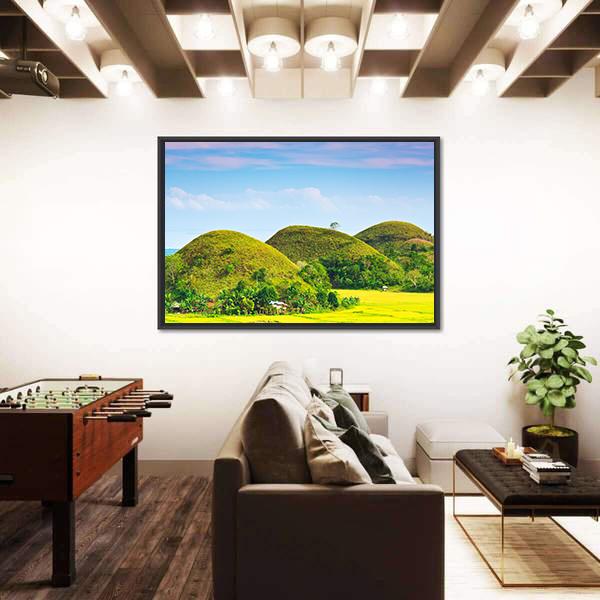 View Of The Chocolate Hills Canvas Wall Art-3 Horizontal-Gallery Wrap-25" x 16"-Tiaracle