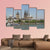 View Of The City From River Rhine Canvas Wall Art-5 Pop-Gallery Wrap-47" x 32"-Tiaracle