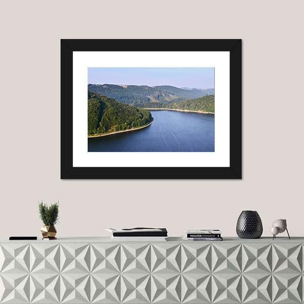 View Of The Coast Canvas Wall Art-1 Piece-Framed Print-20" x 16"-Tiaracle
