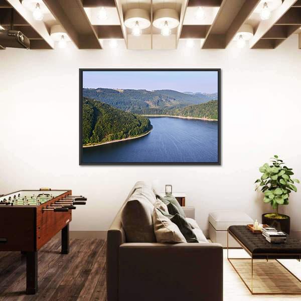 View Of The Coast Canvas Wall Art-3 Horizontal-Gallery Wrap-25" x 16"-Tiaracle