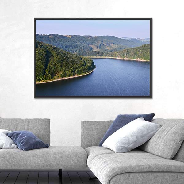 View Of The Coast Canvas Wall Art-3 Horizontal-Gallery Wrap-25" x 16"-Tiaracle