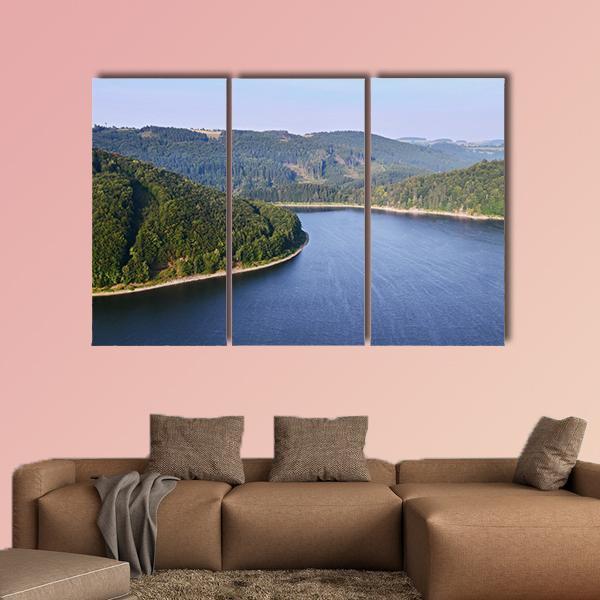 View Of The Coast Canvas Wall Art-3 Horizontal-Gallery Wrap-37" x 24"-Tiaracle