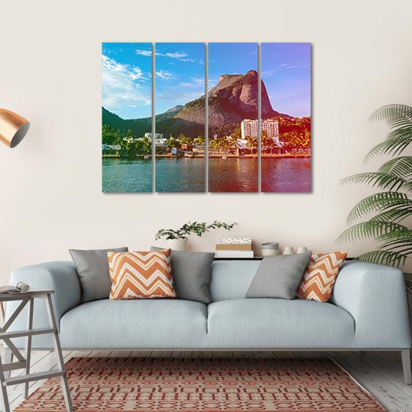 View Of The Gavea Stone Canvas Wall Art-4 Horizontal-Gallery Wrap-34" x 24"-Tiaracle