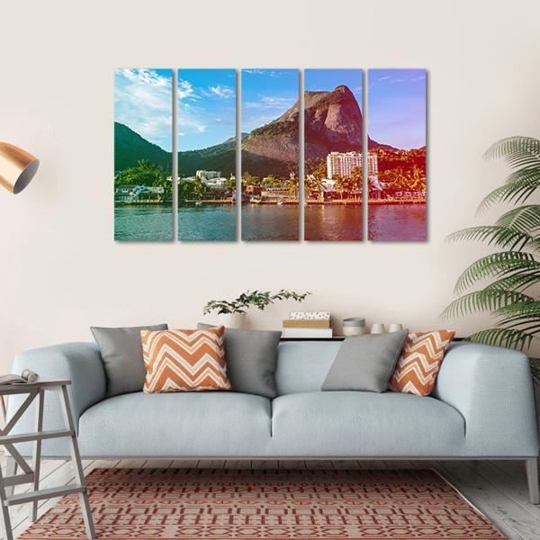 View Of The Gavea Stone Canvas Wall Art-5 Horizontal-Gallery Wrap-22" x 12"-Tiaracle