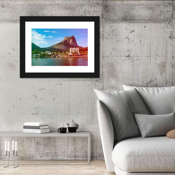 View Of The Gavea Stone Canvas Wall Art-3 Horizontal-Gallery Wrap-25" x 16"-Tiaracle