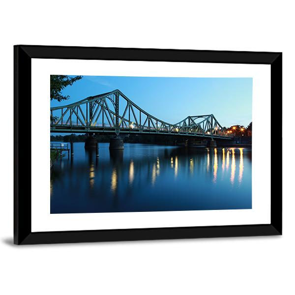 View Of The Glienicker Bridge Canvas Wall Art-3 Horizontal-Gallery Wrap-25" x 16"-Tiaracle
