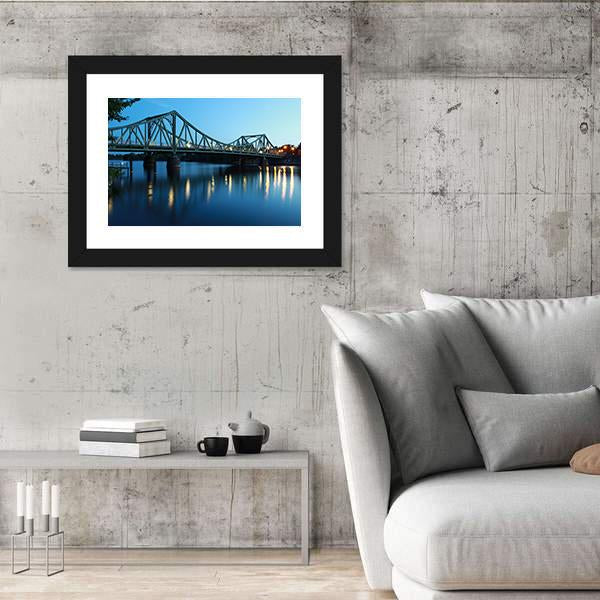 View Of The Glienicker Bridge Canvas Wall Art-5 Horizontal-Gallery Wrap-22" x 12"-Tiaracle