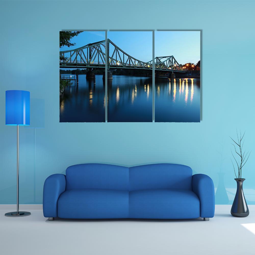 View Of The Glienicker Bridge Canvas Wall Art-3 Horizontal-Gallery Wrap-37" x 24"-Tiaracle