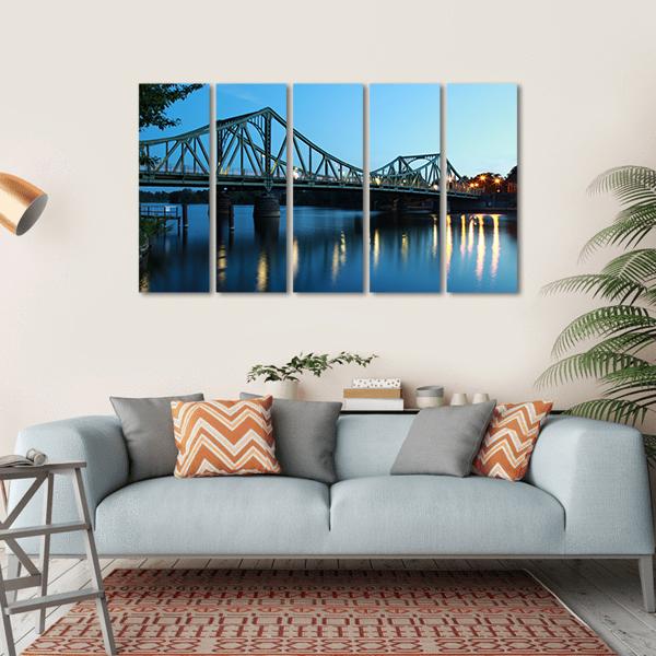 View Of The Glienicker Bridge Canvas Wall Art-5 Horizontal-Gallery Wrap-22" x 12"-Tiaracle