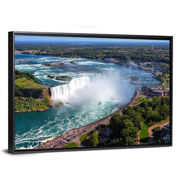 View Of The Horseshoe Fall Canvas Wall Art-3 Horizontal-Gallery Wrap-25" x 16"-Tiaracle