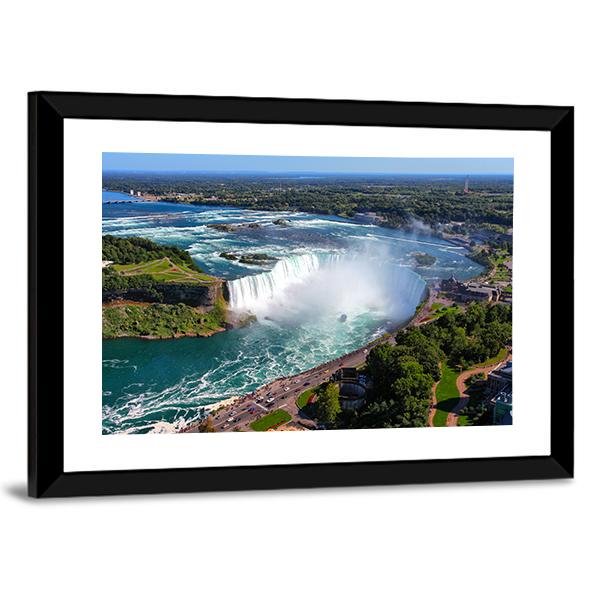 View Of The Horseshoe Fall Canvas Wall Art-5 Horizontal-Gallery Wrap-22" x 12"-Tiaracle