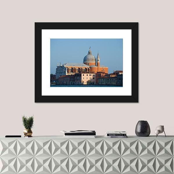 View Of The Il Redentore Church In Italy Canvas Wall Art-1 Piece-Framed Print-20" x 16"-Tiaracle