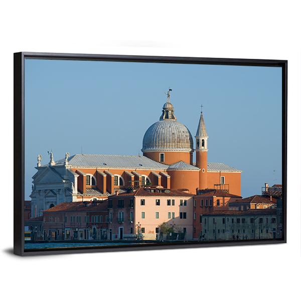 View Of The Il Redentore Church In Italy Canvas Wall Art-3 Horizontal-Gallery Wrap-25" x 16"-Tiaracle