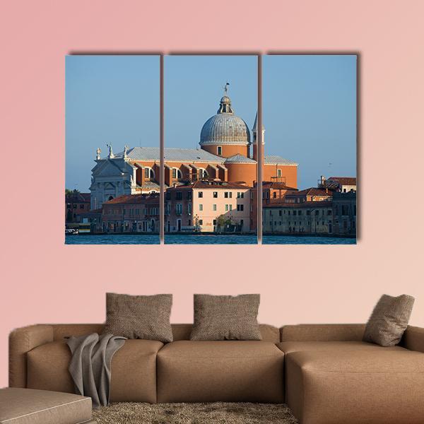 View Of The Il Redentore Church In Italy Canvas Wall Art-3 Horizontal-Gallery Wrap-37" x 24"-Tiaracle