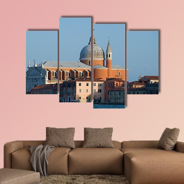 View Of The Il Redentore Church In Italy Canvas Wall Art-4 Pop-Gallery Wrap-50" x 32"-Tiaracle