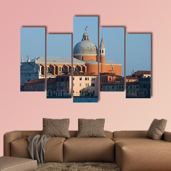 View Of The Il Redentore Church In Italy Canvas Wall Art-5 Pop-Gallery Wrap-47" x 32"-Tiaracle