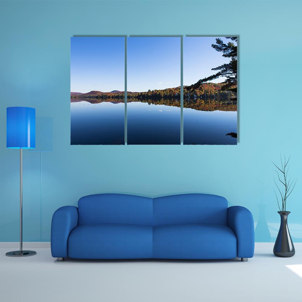 View Of The Lake Superieur In Quebec Canvas Wall Art-3 Horizontal-Gallery Wrap-37" x 24"-Tiaracle