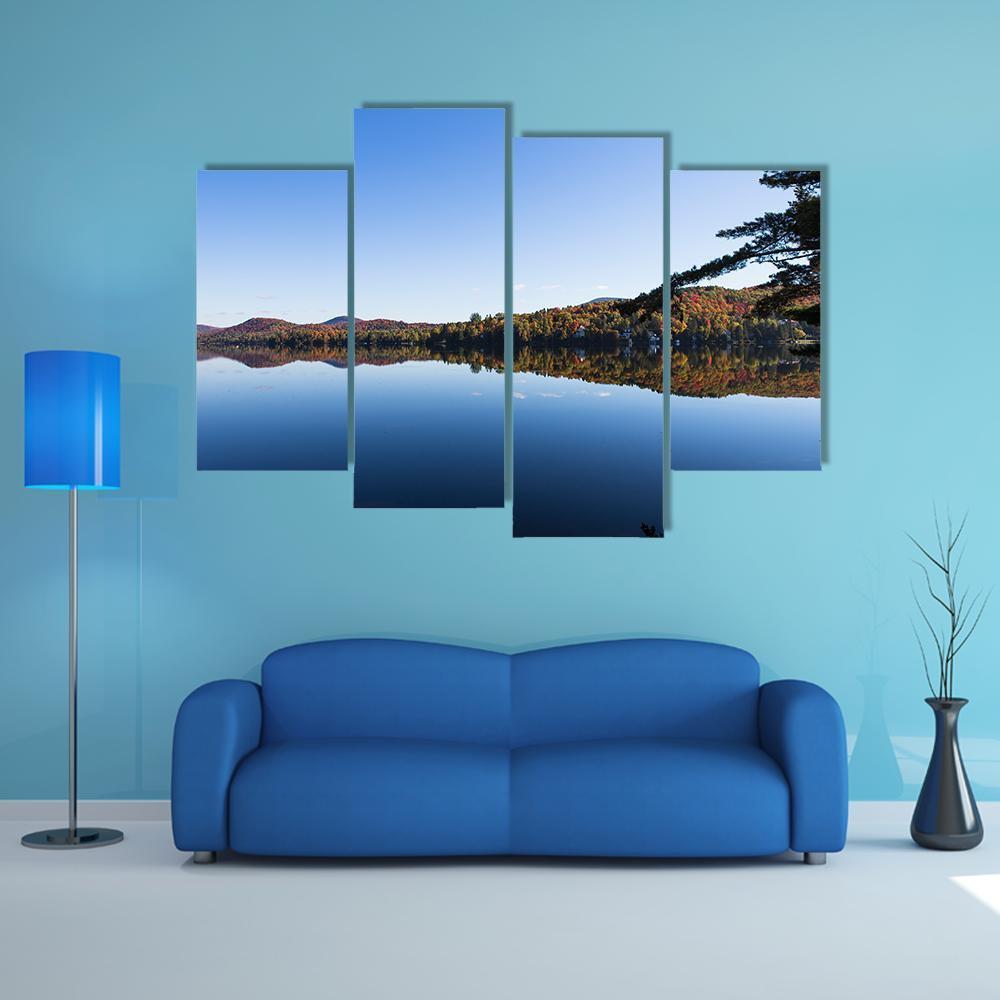 View Of The Lake Superieur In Quebec Canvas Wall Art-4 Pop-Gallery Wrap-50" x 32"-Tiaracle